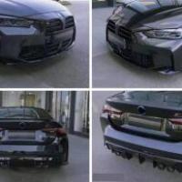 BMW 4 Serisi G22 M4 Uyumlu Yedek Parça Body Kit (Ön Arka Tampon Marşpiyel Panjur - Egzoz Set) 2 Kapı