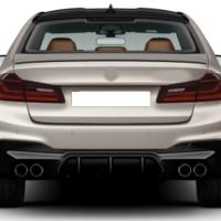 Bmw 5 Serisi G30 İçin Uyumlu Yedek Parça M5 Görünüm Difüzör Ve M5 Görünüm Egzoz Seti (Parlak Siyah Difüzör)