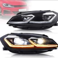 Volkswagen Golf 7.5 İçin Uyumlu Yedek Parça J Far Silver Full Led