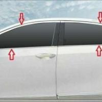 Toyota Corolla Uyumlu Yedek Parça 2013-2018 Uyumlu Yedek Parça Cam Çıtası Krom