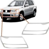 Suzuki Grand Vitara Uyumlu 2007-2012 Far Çerçevesi Abs Krom