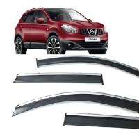 Nissan Qashqai 2006-2013 Uyumlu Yedek Parça Kromlu Cam Rüzgarlığı