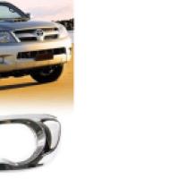 Toyota Hilux Vigo 2005-2011 Uyumlu Yedek Parça Ön Far Kaplama ABS Krom Parça