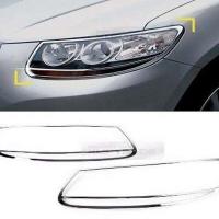 Hyundai Santa Uyumlu Fe 2006-2012 Uyumlu Yedek Parça Ön Far Kaplama ABS Krom Parça