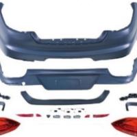 Porsche Panamera (970.1) 2010-2013 Uyumlu 2014-2016 (970.2) Dönüşüm Arka Tampon Seti + Stop Takımı