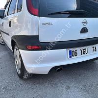 Opel Corsa C Uyumlu Yedek Parça Arka Tampon Eki Tek Çıkışlı