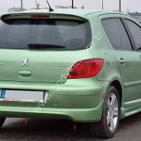 Peugeot 307 Uyumlu Yedek Parça Arka Tampon Eki