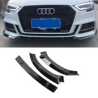 Audi A3 3 Parça Ön Lip Boyasız Fiber