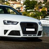 Audi A4 2012-2015 İçin Uyumlu Panjur RS4 Siyah