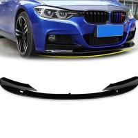 Bmw 3 Serisi F30 2012-2018 İçin Uyumlu M Sport Ön Lip - Pıano Black (3 PARÇA)