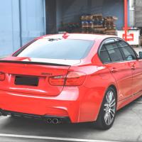 Bmw 3 Serisi F30 2012-2018 M Difüzör Çift Çıkış Kalın - Piano Black