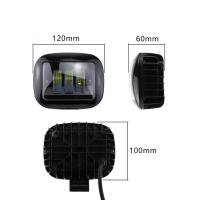 Dikdörtgen Off Road Spot Sis Lambası 3 Led Kırmızı Çerçeveli