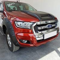 Ford Ranger 2012-2016 Ön Sis Çerçevesi Kaplama Siyah Kalın