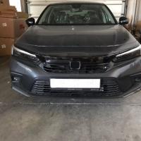 Honda 2022 Civic Panjur Kaplama - Piano Black 3 Parça