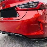 Honda City 2020+ İçin Uyumlu Rs Difüzör Flap Seti (Parlak Siyah)