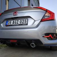Honda Civic Fc5 2016-2020 Ritim Dizayn Arka Sis Ledi Smoke