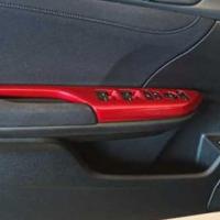 Honda Civic Fc5 2016-2020 Kapı Kolçak Kaplama- Kırmızı
