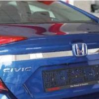 Honda Civic Fc5 2016-2020 Bagaj Üst Nikelaj Kaplama Dar