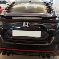 Honda Civic Fc5 2016-2020 Arka Cam Üstü Kaplama 2 Parça