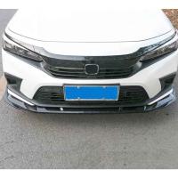 Honda Civic 2022 Ön Lip Piano Black Parlak Siyah 3 Parça