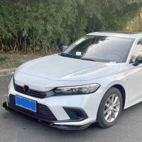 Honda Civic 2022 Ön Lip Piano Black Parlak Siyah 3 Parça