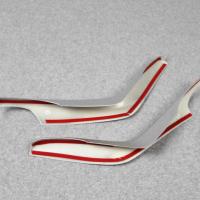 Honda Civic Fc5 2016-2020 Vites Konsol Çıta Kaplama - Silver (2 Parça - Sadece Direkler)