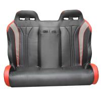 İkili Ultra Konforlu Deri Siyah-Kırmızı Spor Koltuk