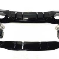 Mercedes A45 W177 HB 2019+ Difüzör & Siyah Egzoz Seti