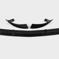 Mercedes GLC Serisi İçin Uyumlu Ön Lip - Piano Black (Parlak Siyah)