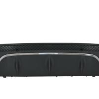 Mercedes Uyumlu W205 C Serisi Gümüş (Silver) Difüzör ve Egzoz Seti (AMG Sedan - Krom Trim)