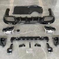 Mercedes W206 C63 Uyumlu AMG Difüzör (Parlak Siyah) ve Egzoz Seti