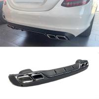 Mercedes W205 C63 Sedan Difüzör Silver Egzoz Seti