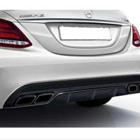 Mercedes W205 C63 Sedan Siyah Difüzör Siyah Egzoz Seti