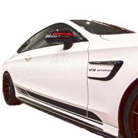 Mercedes W205 C Serisi Sedan/Coupe Amg 2014 - 2021 Ön Çamurluk Kaşları (2 parça) Plastik Boyasız