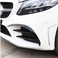 Mercedes W205 2015-2018 Ön Tampon Bıçakları 2 Parça (Piano Black)