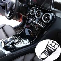 Mercedes W205 Orta Konsol Kaplama - Piano Black