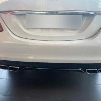 Mercedes W205 C63 Silver Difüzör & Egzoz Seti (Normal Sedan) - Silver Egzoz İle