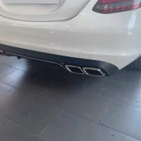 Mercedes W205 C63 Silver Difüzör & Egzoz Seti (Normal Sedan) - Silver Egzoz İle