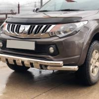 Mitsubishi L200 2007+ Off Road Krom Ön Koruma Ön Tampon Koruma Demiri Krom Glocity AQM4WD