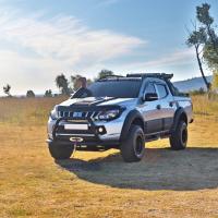 Mitsubishi L200 2007+ Off Road Ön Tampon Koruma Demiri Siyah Face Off AQM4WD