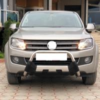 Mitsubishi L200 2007+ Off Road Krom Poliüretan Ön Koruma Ön Tampon Koruma Demiri Amazonplus AQM4WD