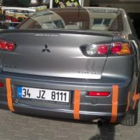 Mitsubishi Lancer 2008-2013 Arka Tampon Karlık Boyalı