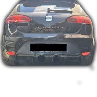 Seat Leon MK2 Cupra Ortadan Çift Çıkışlı Difüzör (Plastik)