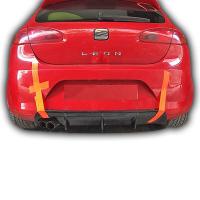 Seat Leon MK2 Soldan Çift Çıkışlı Difüzör (Plastik)