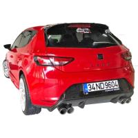 Seat Leon Mk3 2012.2016 - Difüzör Style St Çıkışsız P Black