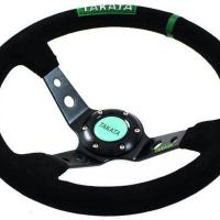 Takata Spor Direksiyon Ofsetli Siyah Süet