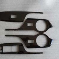 Toyota C-HR 2016-2019 Kapı Kolçak Kaplama Titanyum Siyah (Ayna Düğmeli Model)