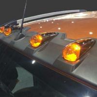 Toyota Hilux Revo Tavan Üstü Turuncu Işıklı Mat Siyah Vizör