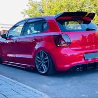 Volkswagen Polo 2010-2017 İçin Batman Spoiler Parlak Siyah