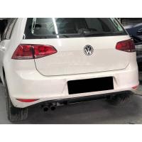 Volkswagen Golf Mk7 R Difüzör Sağ+Sol-Çiftli Çıkış P Black